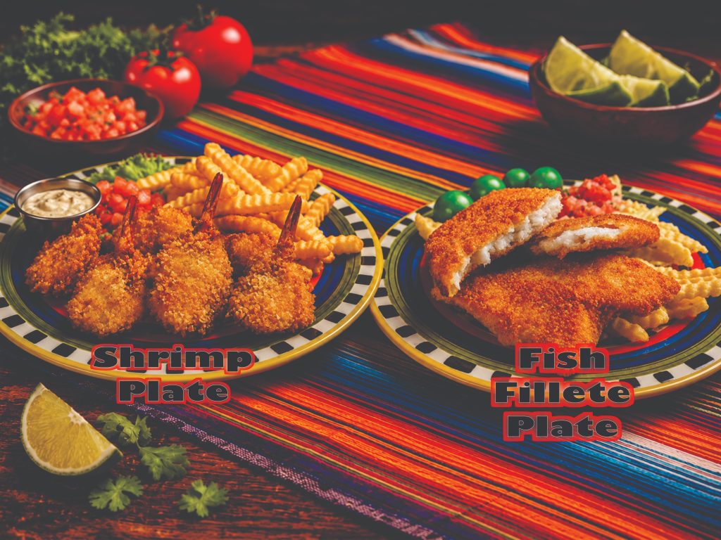 Mexican seafood dishes prepared with fresh ingredients and served at Easy To Go Tacos in Brownsville, TX.