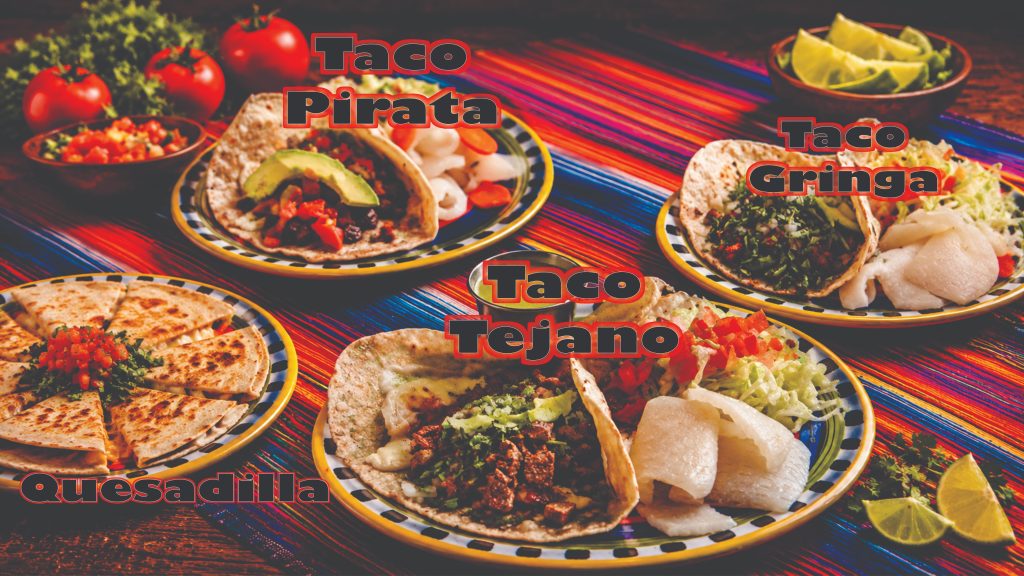 Mexican flour tortilla tacos with savory meat fillings and fresh toppings at Easy To Go Tacos in Brownsville, TX.