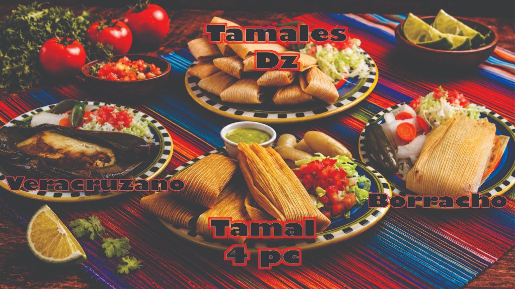 Traditional Mexican tamales wrapped in corn husks, served at Easy To Go Tacos in Brownsville, TX.