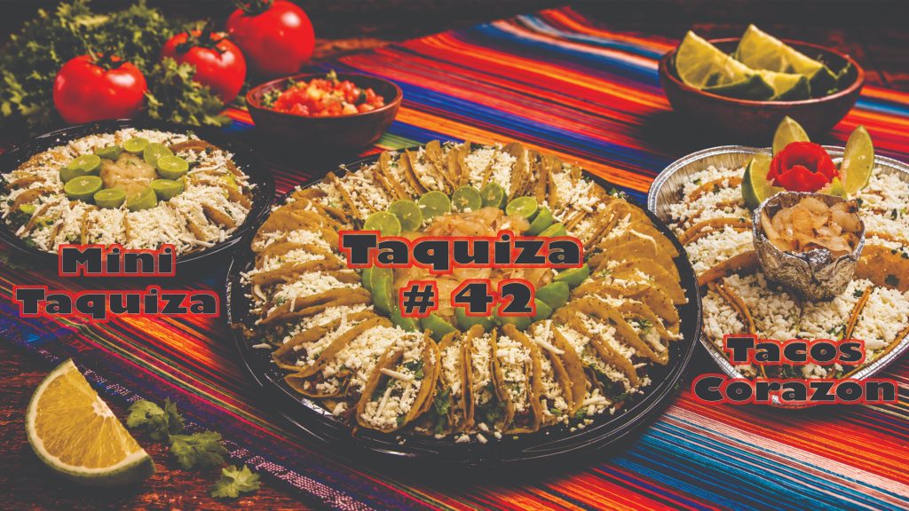 Family Taquiza Packs from Easy To Go Tacos in Brownsville, TX, featuring Mexican tacos with assorted meats, tortillas and toppings for sharing.